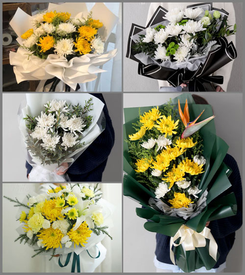 湖北孝感市安陆市开发区吴棚社区白事花束代送